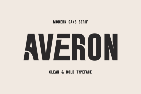 Averon: The Bold Typeface Redefining Modern Visual Identity