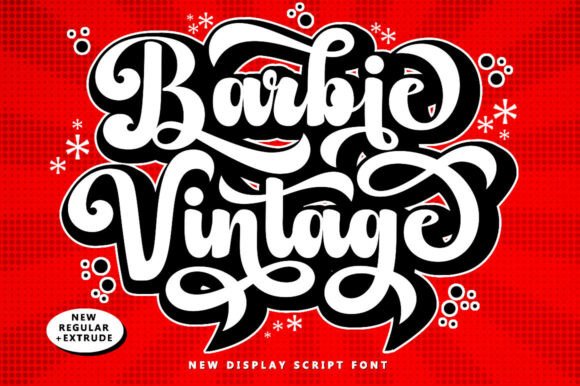 Barbie Vintage: A Bold Nostalgic Font