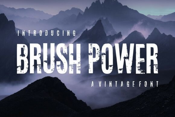 Brush Power: A Bold Vintage Display Font