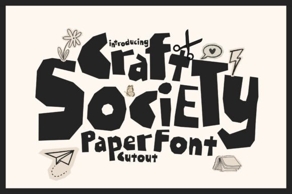 Craft Society: A Bold, Handmade Font for Creative Expression