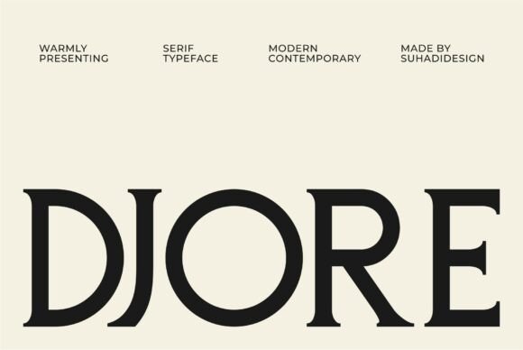 Djore: The Modern Serif Font Redefining Design Elegance