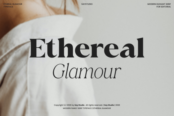 Ethereal Glamor: A Font of Timeless Elegance