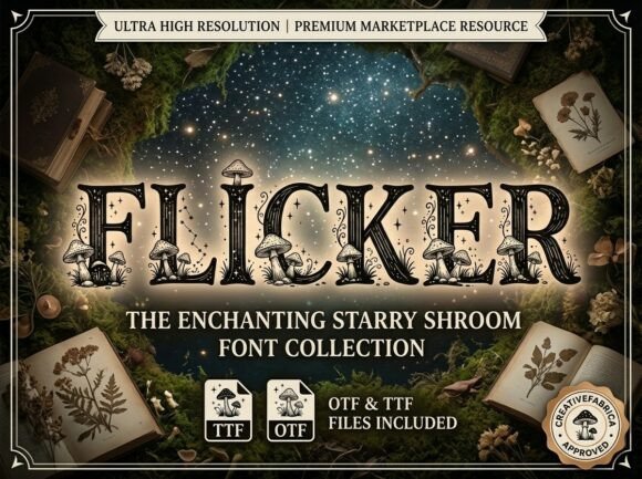 Flicker: A Bold, Decorative Display Font for Creative Expression