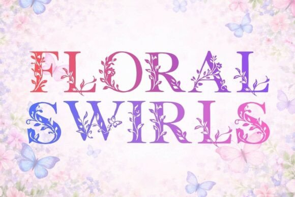 Floral Swirls: A Beautiful Blend of Elegance and Botanical Art
