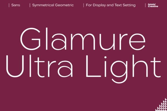 Glamure Extra Light: A Font of Elegance and Refinement