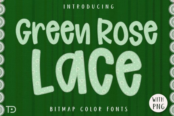 Green Rose Lace: A Shabby Chic Design for Creative Projects
