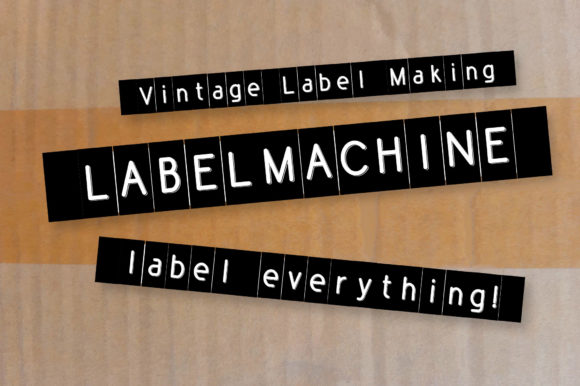 Label Machine: A Versatile Font for Creative Expression