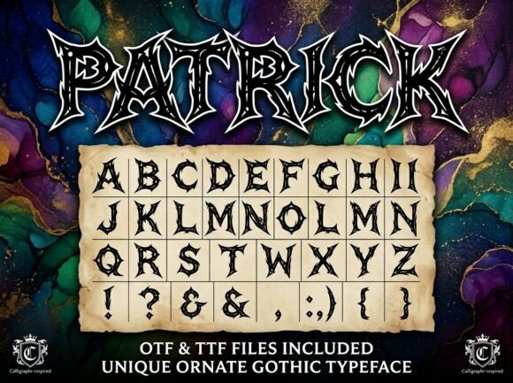 Patrick: A Bold and Artistic Display Font for Modern Design