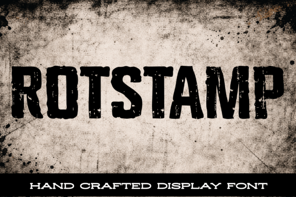 Rotstamp: The Raw, Rugged Font That Brings a Stamped-In-Place Aesthetic to Life