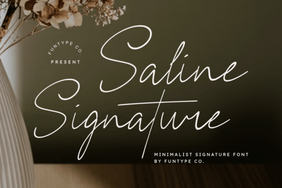 Saline Signature: A Timeless Script for Modern Design