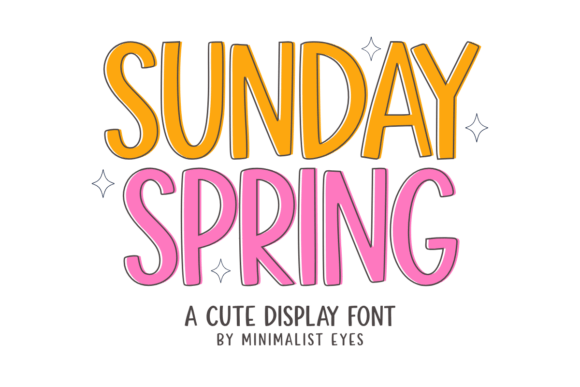 Sunday Spring – A Playful Joyful Display Font