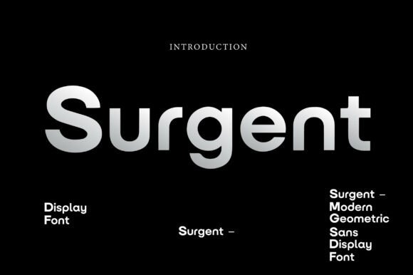 Surgent: A Bold, Sophisticated Display Font