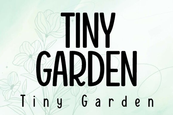 Tiny Garden: A Whimsical Font for Playful Design