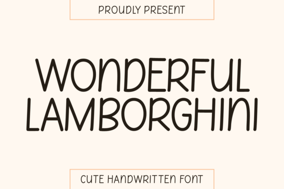 Wonderful Lamborghini: A Font Like No Other